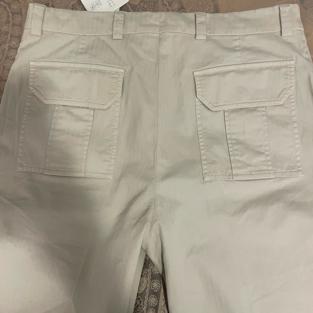 Brunello Cucinelli Leisure Fit Cotton Pants Sz 48/34 US - Picture 6 of 10